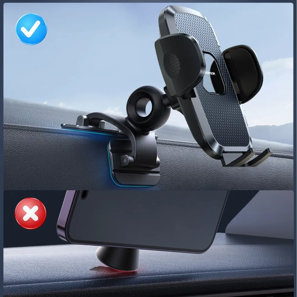 Joyroom JR-ZS259 clamp car holder three adjustable legs - black