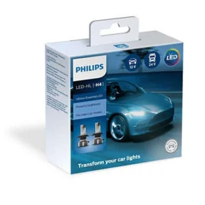 Philips Ultinon Indispensable LED H4 650K Kompakt design med bedre pasform 11342UE2X2