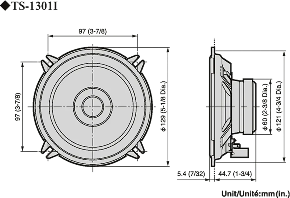Pioneer TS-1301i Bilhøjttaler (13cm, 5,25")