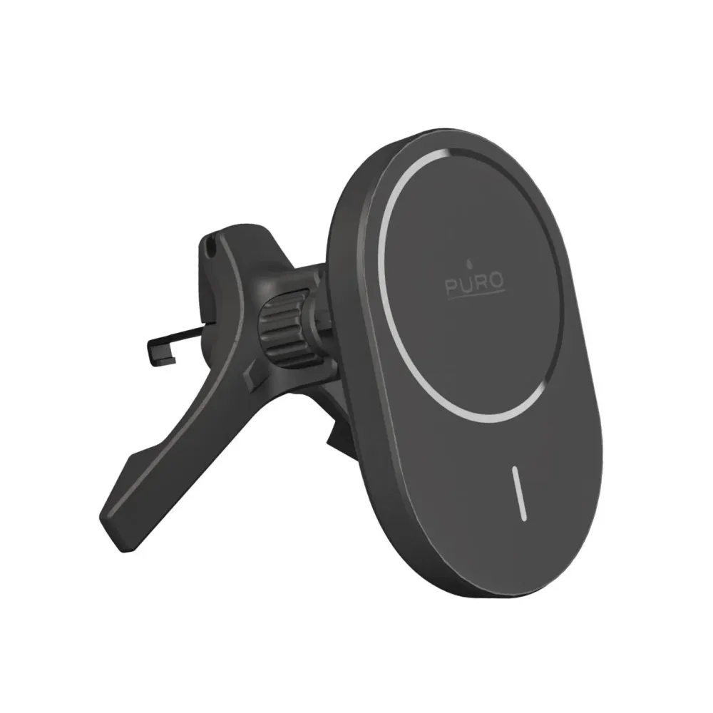 Puro Car Holder Qi2 Charger, MagSafe Connects to - Black