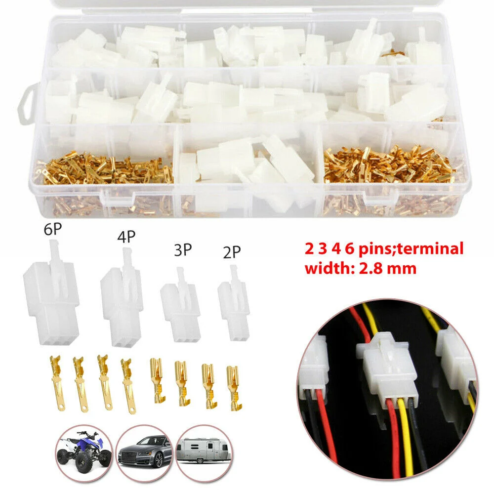 2 3 4 6-pin automatisk bil elektrisk ledningskontakt han hun kabel terminal stik