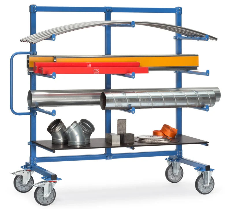 Aflæggervogn - enkelt - PVC beskyttelse 1600 mm