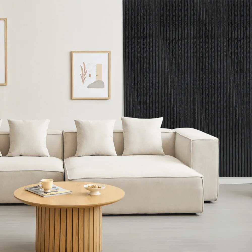 Akustikpanel i charcoal egetræsfiner 2400x520x18 mm (Pris pr. stk. ved køb af 4) RESTPARTI