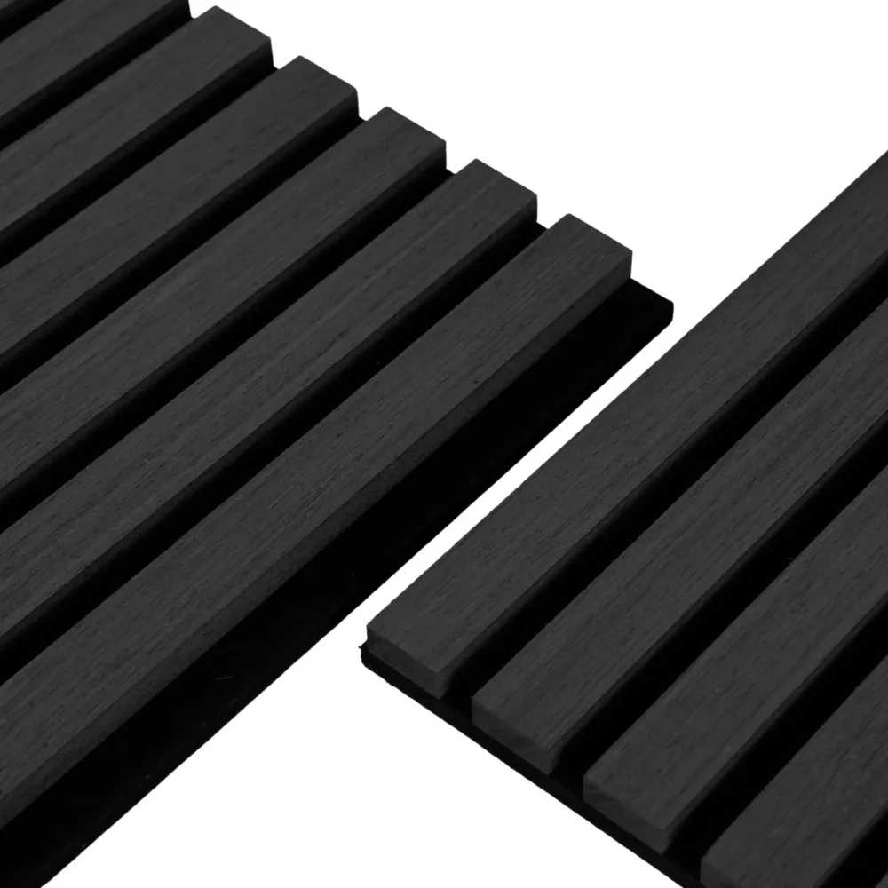 Akustikpanel i charcoal egetræsfiner 2400x520x18 mm (Pris pr. stk. ved køb af 4) RESTPARTI