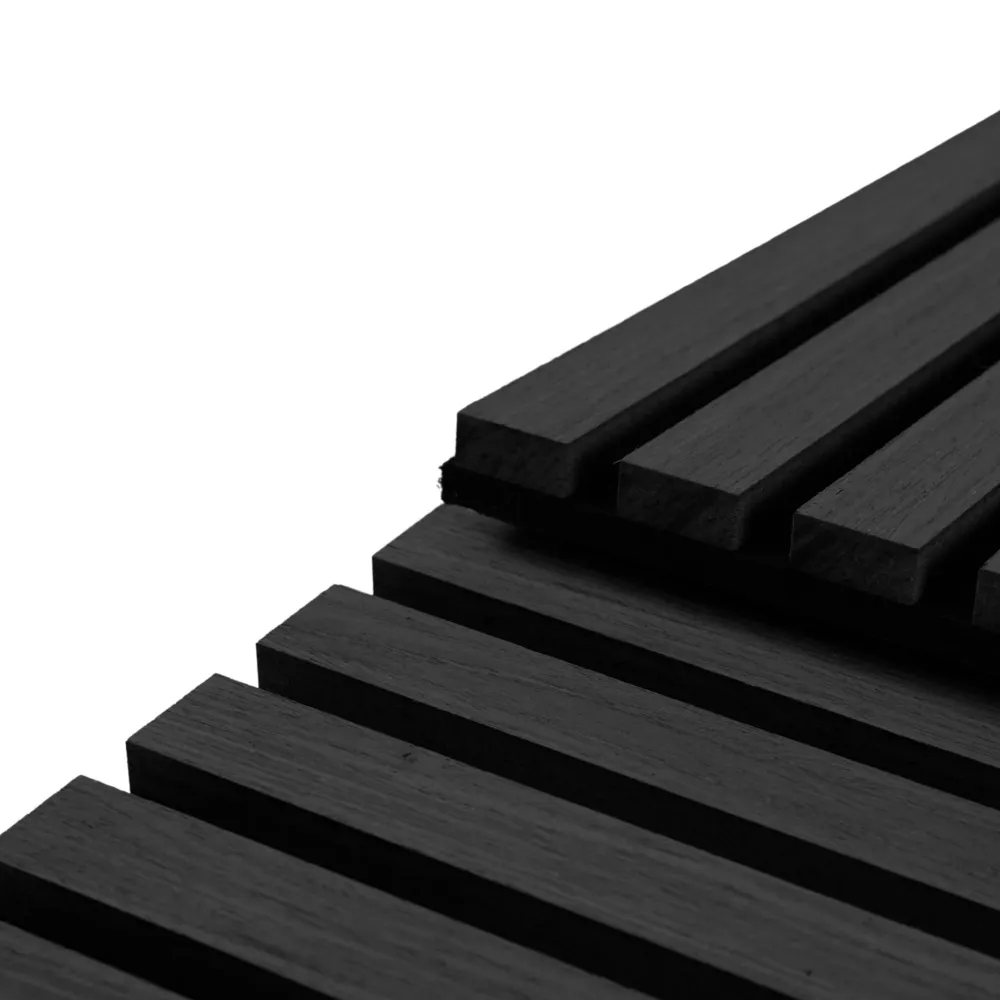 Akustikpanel i charcoal egetræsfiner 2400x520x18 mm (Pris pr. stk. ved køb af 4) RESTPARTI