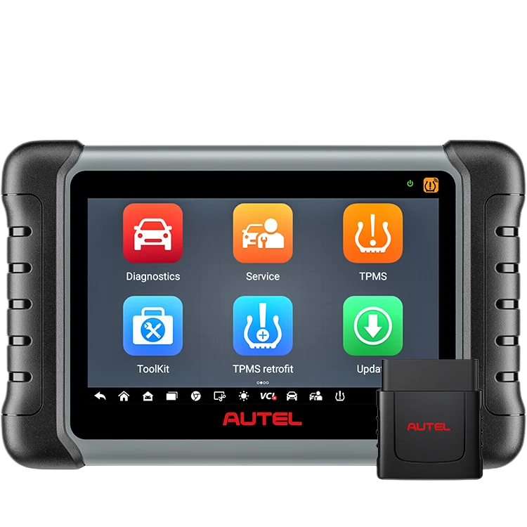 Autel MaxiCOM MK808S-TS OBD2 scanner med tovejstest, 28 servicer, 150 mærker, TPMS-programmering