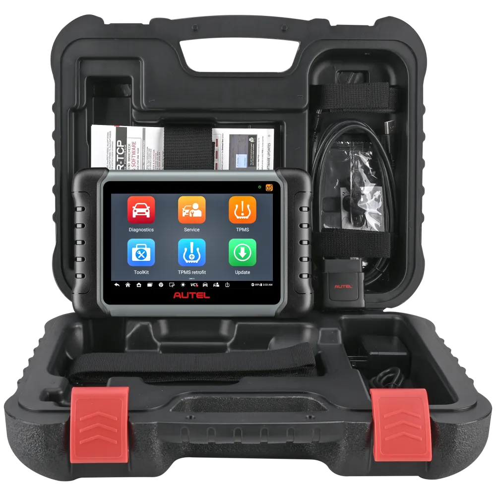 Autel MaxiCOM MK808S-TS OBD2 scanner med tovejstest, 28 servicer, 150 mærker, TPMS-programmering