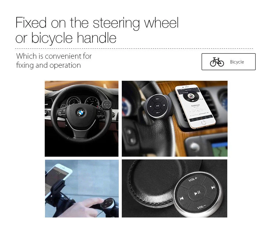 Bil Wireless pairing Media Button Series Fjernbetjening Smartphone