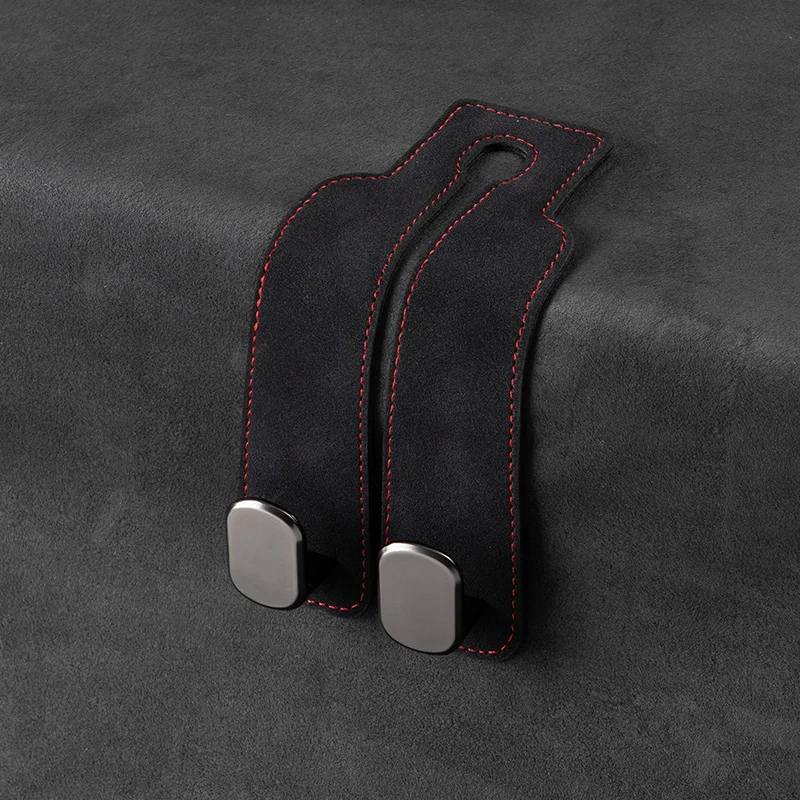 CarHooks 1+1 GRATIS: Kraftige Twofold Hovedstøtte Bil Kroge Til Sort