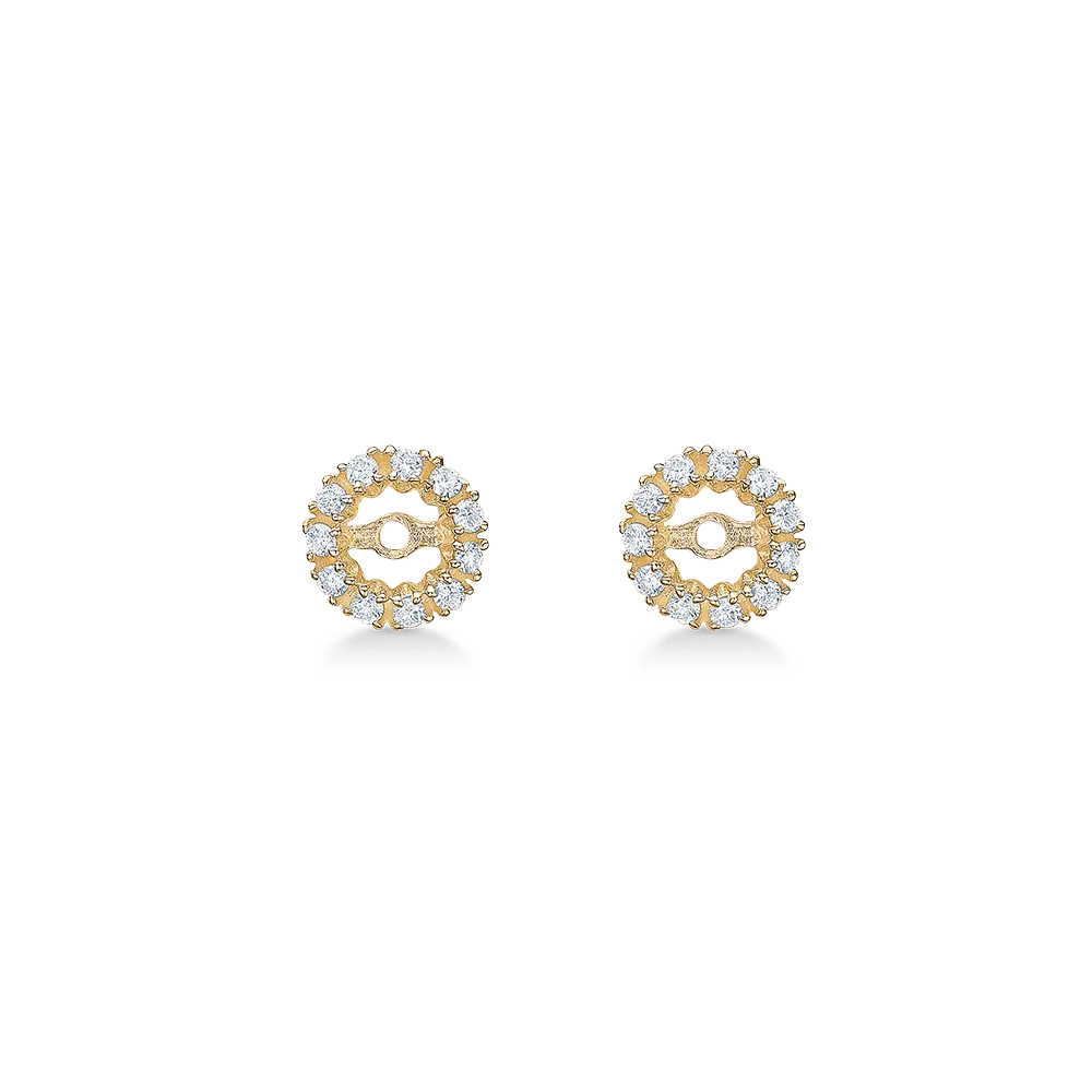 Crown Tiara vedhæng til ørestik 0,22 ct. diamanter - 14 Karat