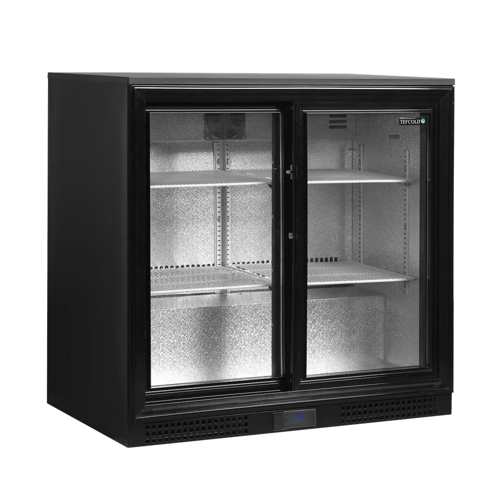 Dual backbar med skydedøre - Tefcold DB201S - 182 liter - 44 DB - 1,14 kW/24 timer (87 cm høj)
