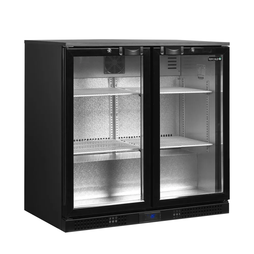 Duplikat backbar med hængslede døre - Tefcold DB201H - 182 liter - 44 dB - 1,08 kW/24 timer (87 cm høj)