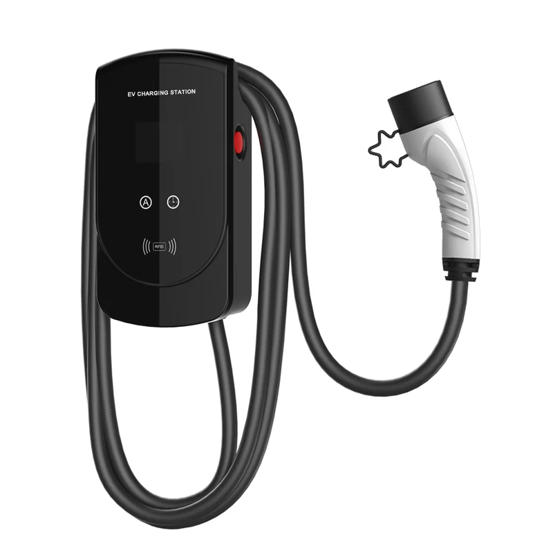 K2 EV-oplader, vægmonteret, EU-standard, version til hjemmebrug, 11KW, 16A, 3 Phase