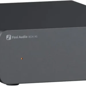 Fosi Audio Box X5 Mini Forforstærker Hjemmeaudio til MM & MC Pickups, Aktive Højttalere, 4-niveau Variable Gain 38/48/56/6...