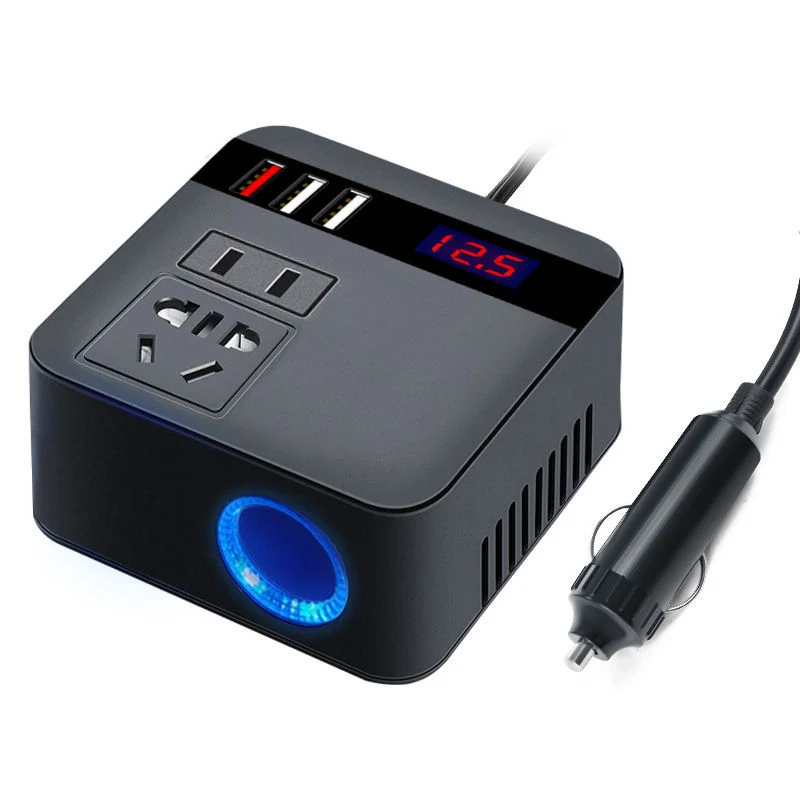 Inverter til bil 150W 12V- 24V DC til 220V AC Strøm forsynings omformer
