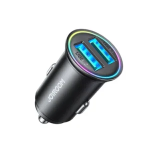 JOYROOM™ | Compact 2x USB- Oplader til Bil - 24W - Sort