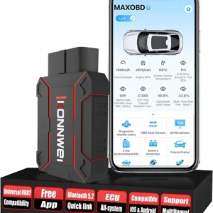 KONNWEI MAXOBD Bluetooth-enabled OBD2-scanner til alle køretøjer, bilscanner til alle systeme