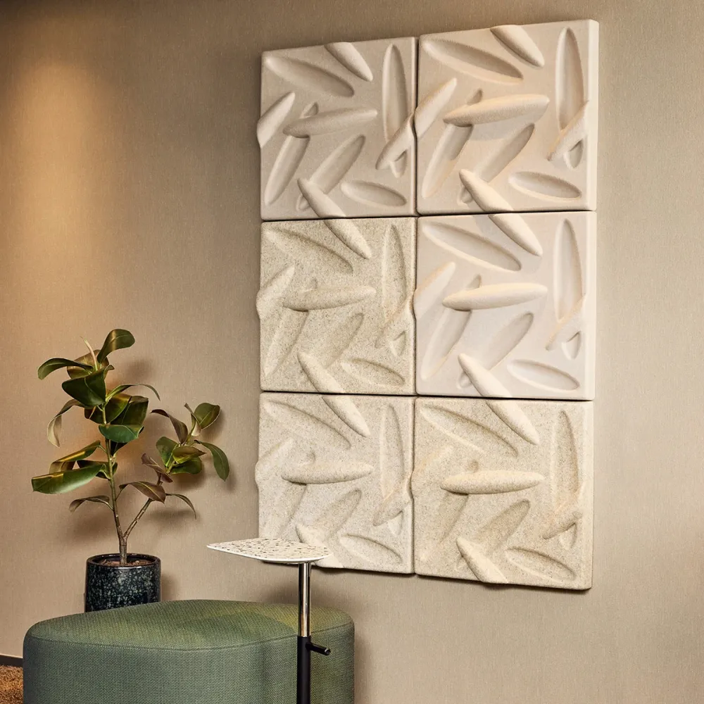 LeafPanel akustik vægpanel, flere farver - 58x58 cm Cyan