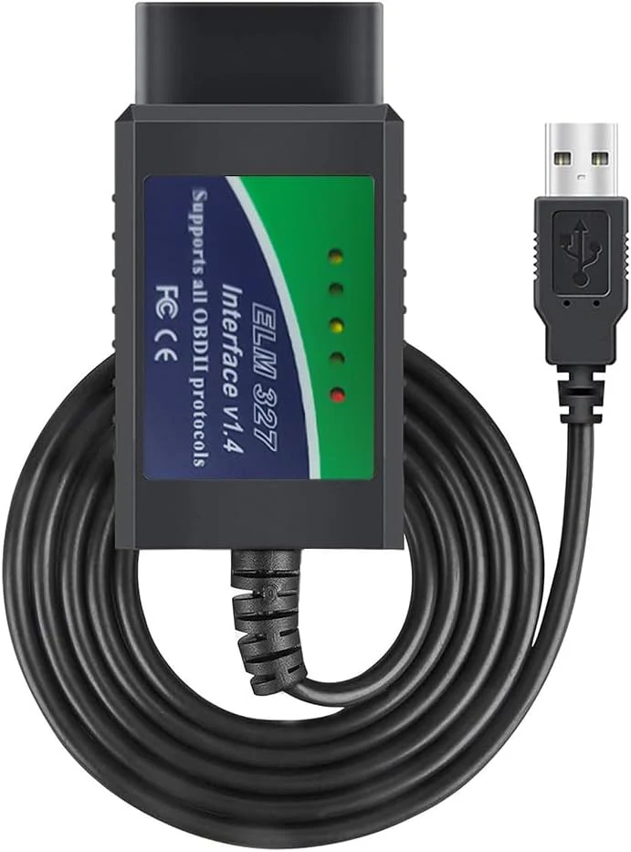 OBD2 Diagnostic Scanner ELM327 V1.5 USB ELM 327 med PIC18F25K80 Chip
