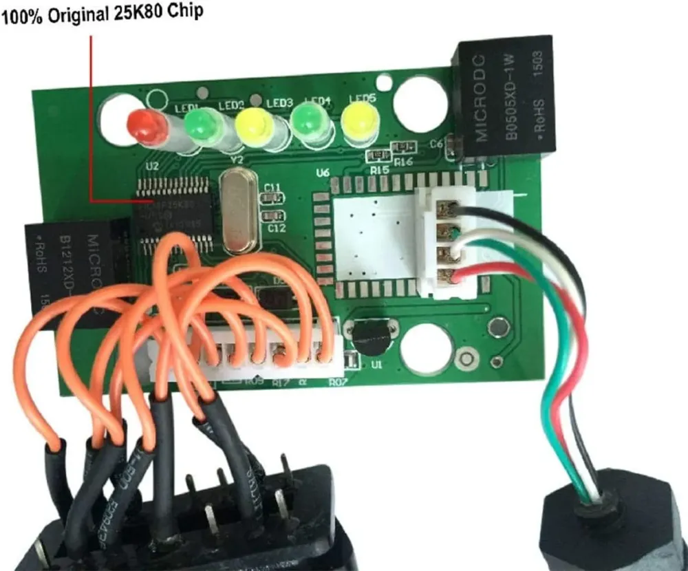 OBD2 Diagnostic Scanner ELM327 V1.5 USB ELM 327 med PIC18F25K80 Chip