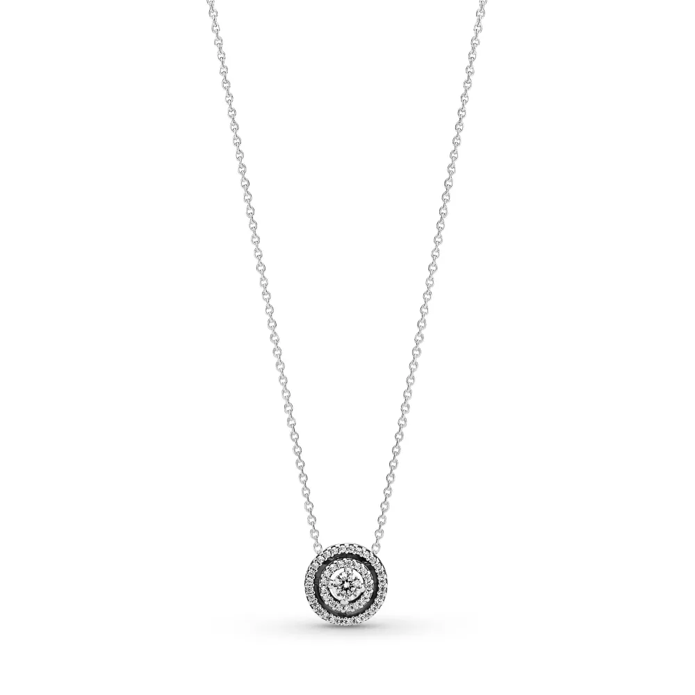 Pandora - Dual funklende halo haslkæde - 399414C01