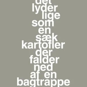 plakat: det lyder lige som en sæk kartofler der falder ned af en bagtrappe - battleship aske 60