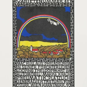 Plakat - Mac Bull From Philadelphia His Frightful Loop Loop Ride His Car 100x140