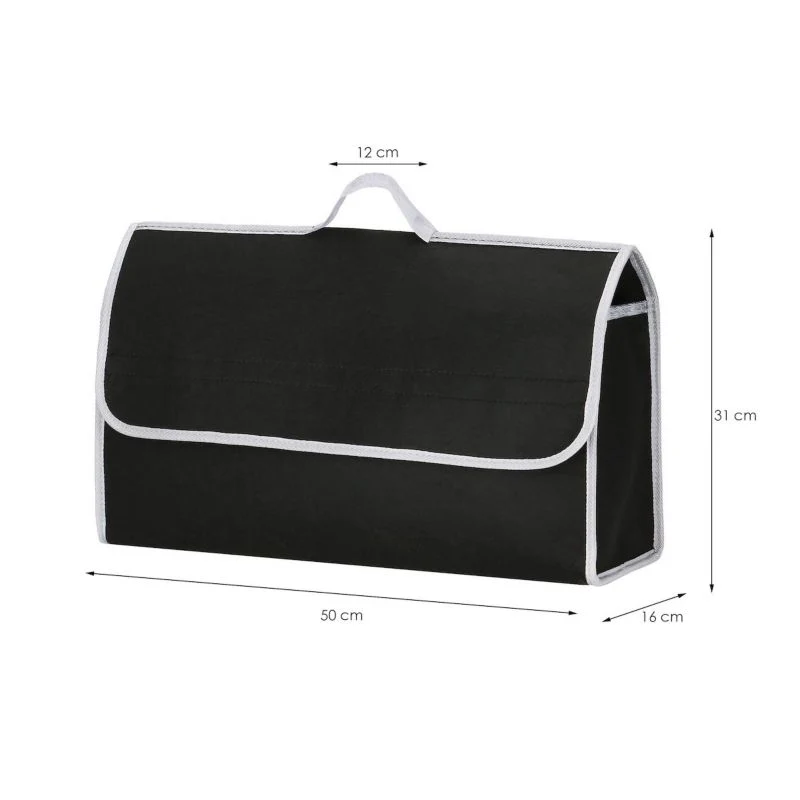 Springos filcbagageorganizer til bil, sort-grå, 1 stk.
