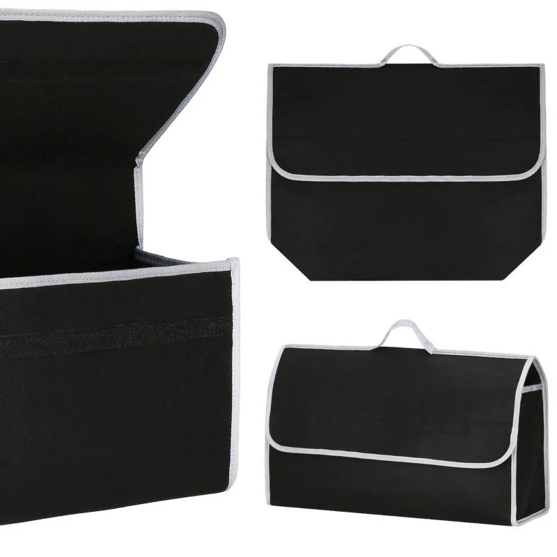 Springos filcbagageorganizer til bil, sort-grå, 1 stk.