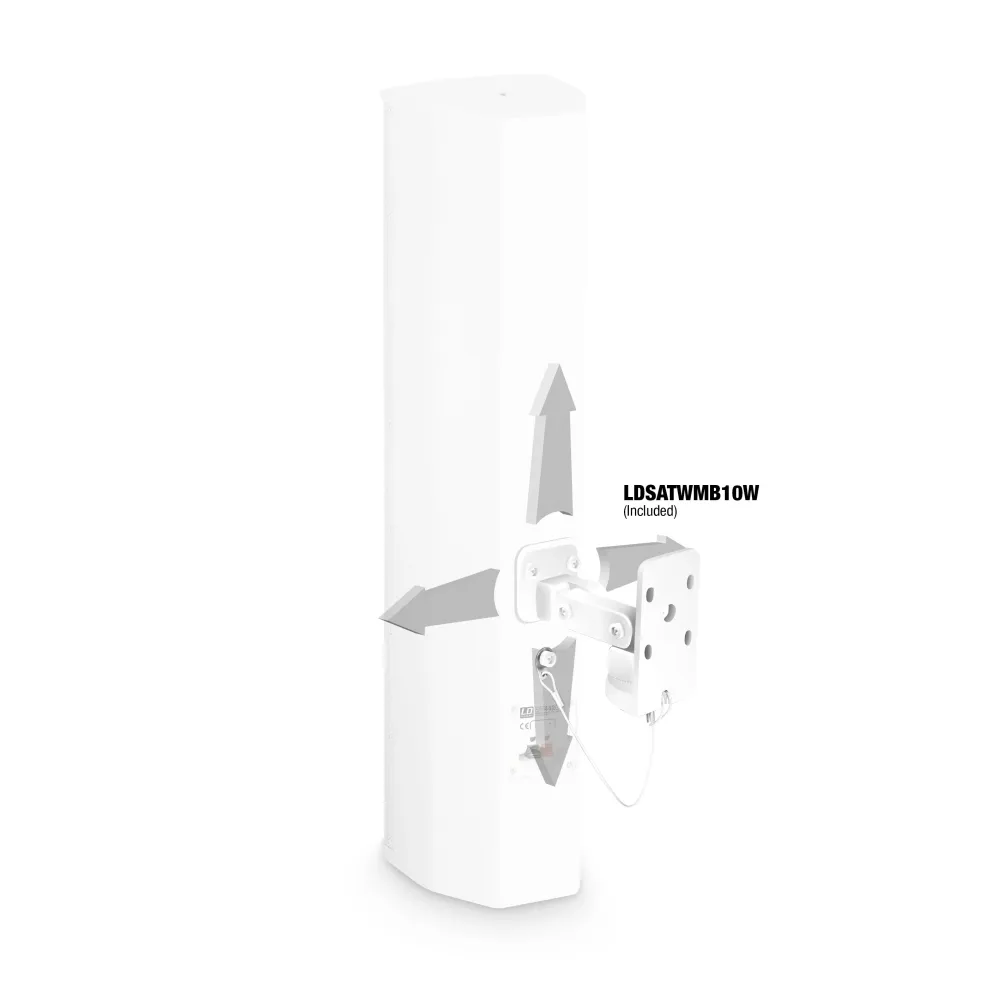 LD Systems SAT 442 G2 W - 4 x 4" passiv installationshøjttaler, ivory