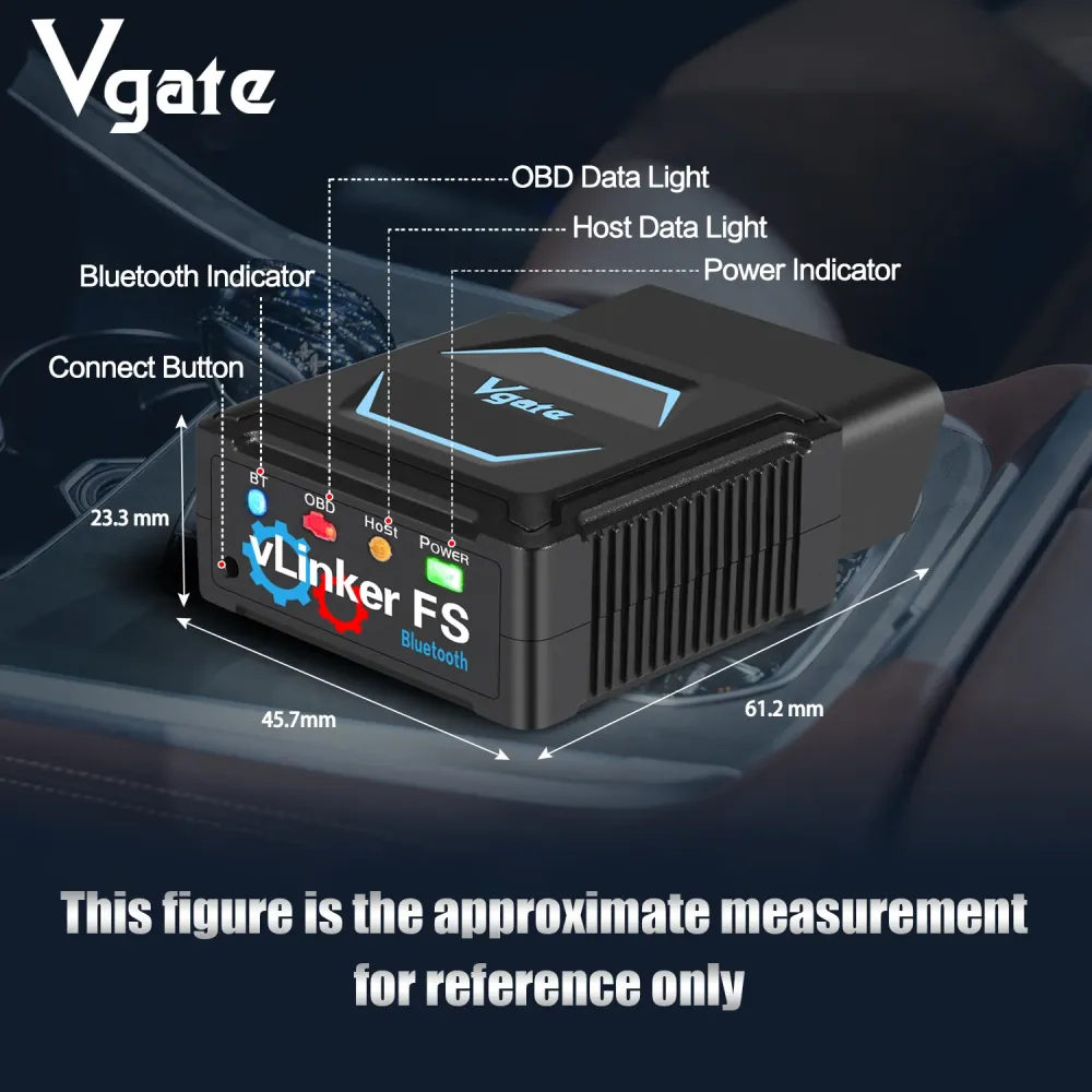 Vgate vLinker FS Wireless pairing OBD2 diagnostisk scannings værktøj til Forscan, Scan My Tesla appen osv.