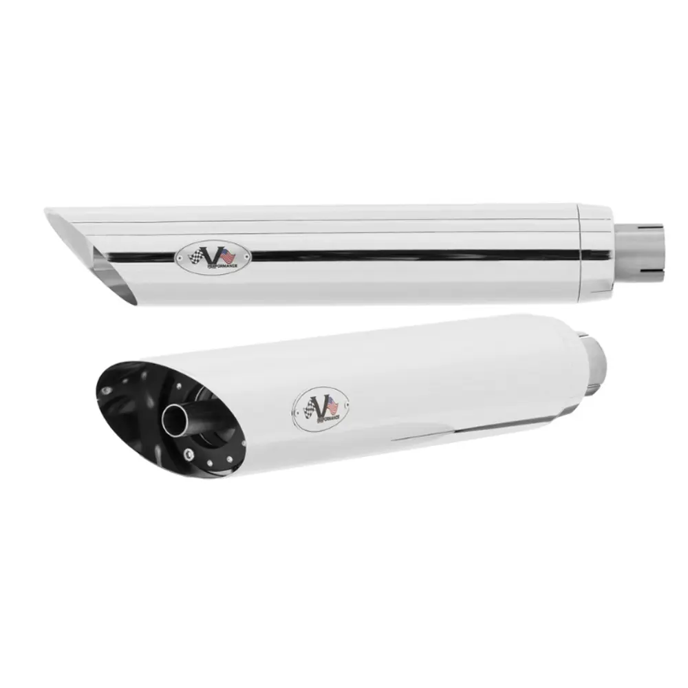 V-Performance EC-approved Slip-On Mufflers Indian Black