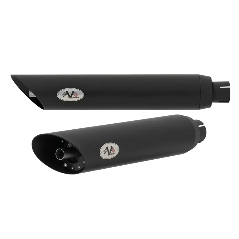 V-Performance EC-approved Slip-On Mufflers Indian Black