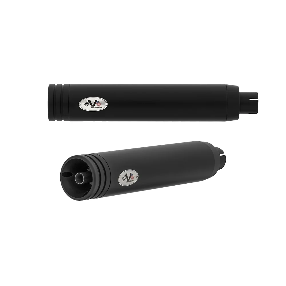 V-Performance EC-approved Slip-On Mufflers Indian Black