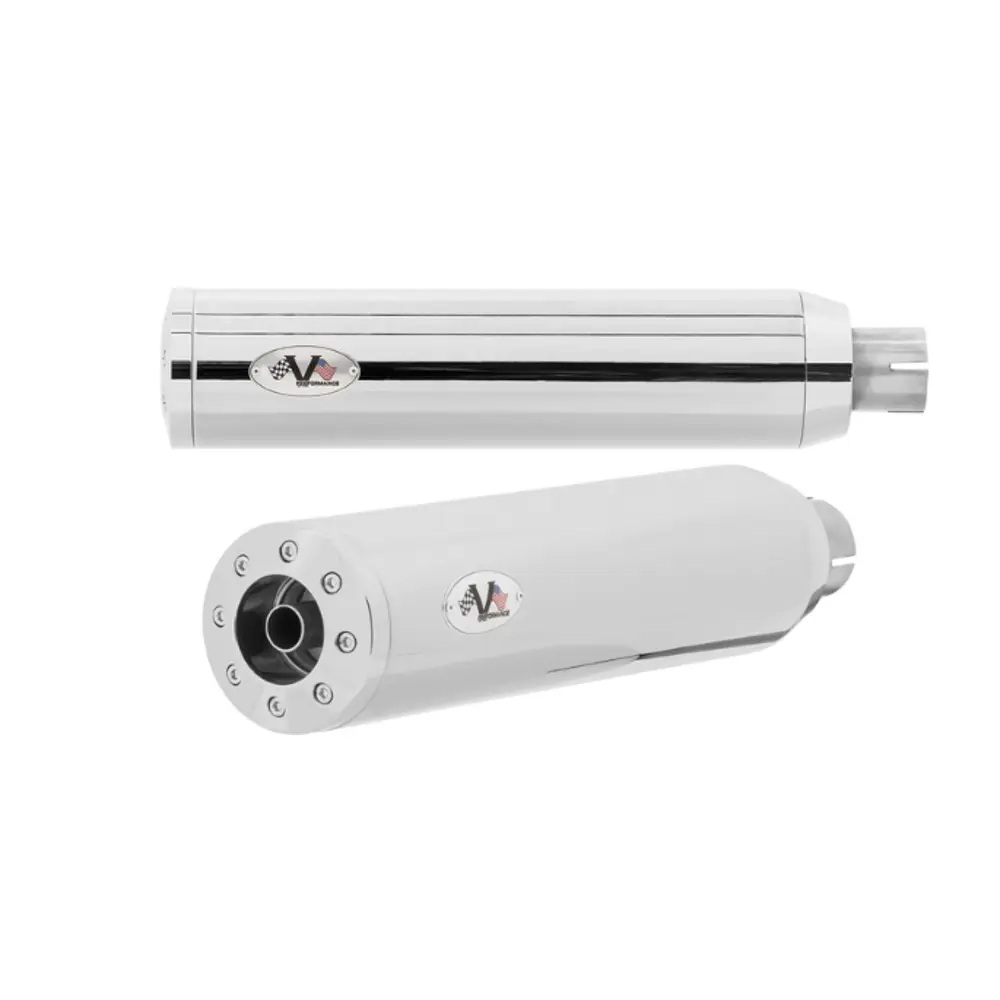 V-Performance EC-approved Slip-On Mufflers Indian Black