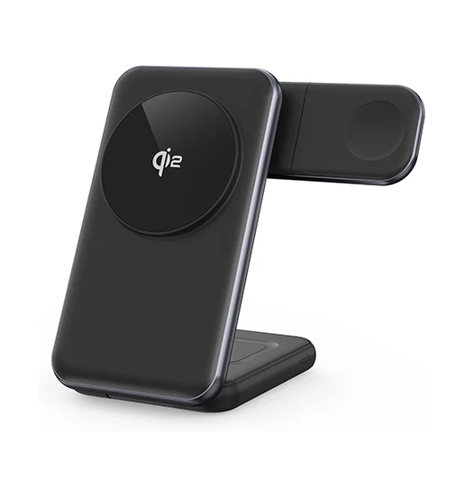 Magcold™ | 3-i-1 Ladestation til Mobil, iWatch, AirPods - 45W! - Onyx