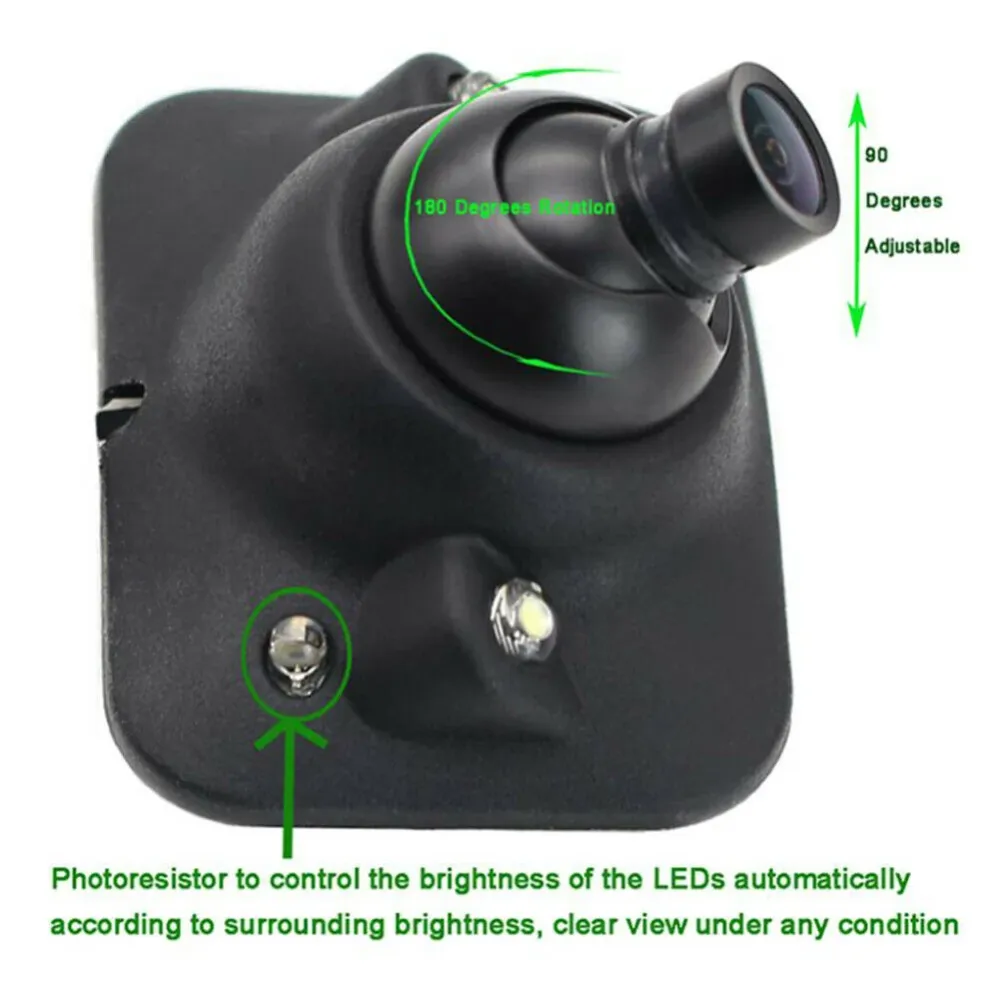 170 ° NTSC Reverse Backup Car Rear View Camera Night Vision Parking HD Vandtæt