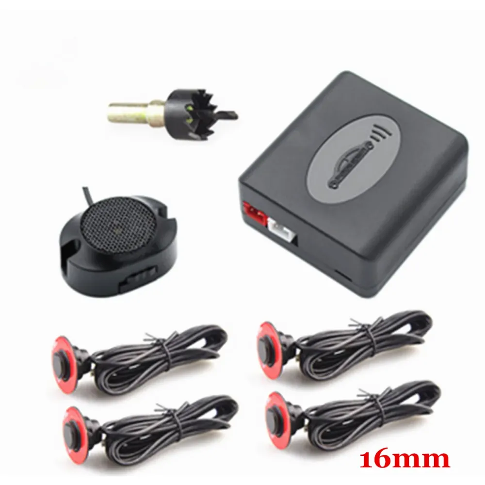 4 Parkerings sensorer Buzzer Car Reverse Backup Bagerste radarsystem Lydalarm Onyx