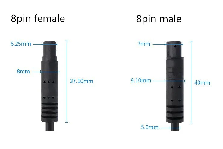8 pin kamera forlænger kabel Bilkamera kabel