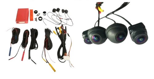 360 Degree Car Surround 3D Bird View Panorama 4 kameraer Optager Parkerings system