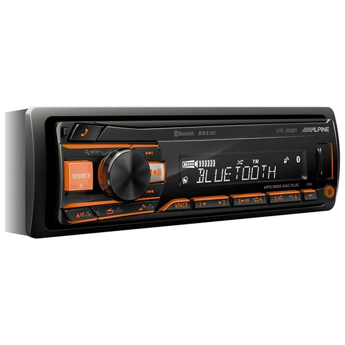 ALPINE UTE-200BT Bilradio m. Bluetooth-enabled og USB