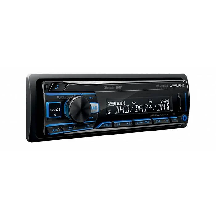 ALPINE UTE-204DAB 1-DIN Bilstereo m. Bluetooth-enabled og DAB+