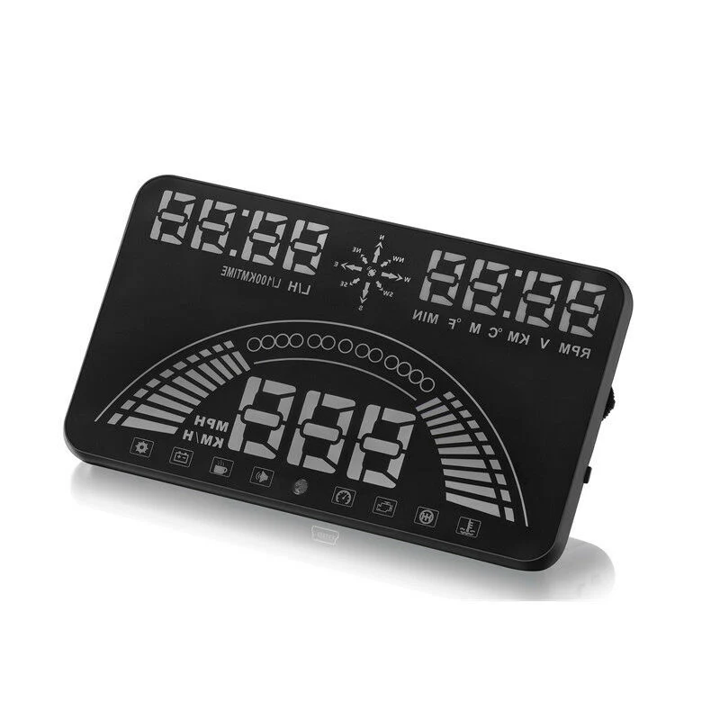 Auto HUD Head Up Display OBD2 Auto Gauge 5.8 "Dash-skærm Konstrueret GPS