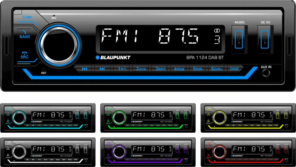 Blaupunkt BPA 1124 Bilradio m. DAB+ og Bluetooth-enabled