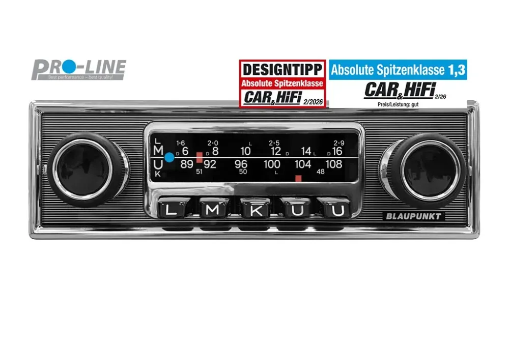 Blaupunkt FRANKFURT Retro bilradio, Bluetooth-enabled, FM/DAB+
