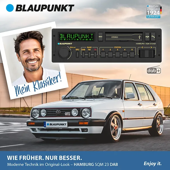 Blaupunkt Hamburg SQM 23 DAB Bilradio m. DAB+ og Bluetooth-enabled