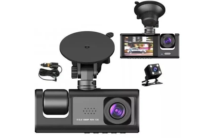 Dash Cam Bil Paired Lens HD 1080P Forre Bag Indvendig Video Recorder Kamera