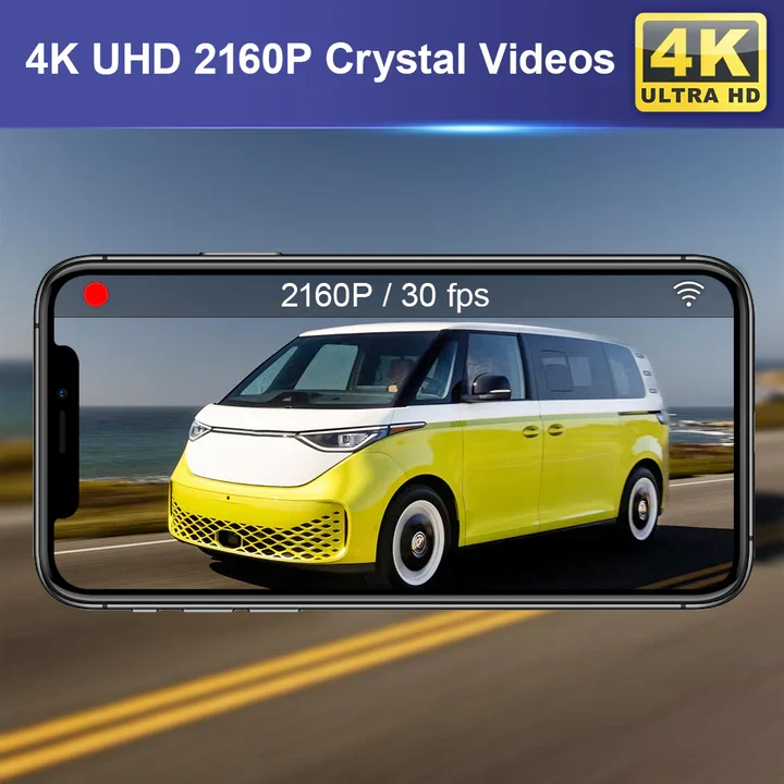 FITCAMX Dash Cam til Volkswagen ID. Buzz 2022-2026 Sort