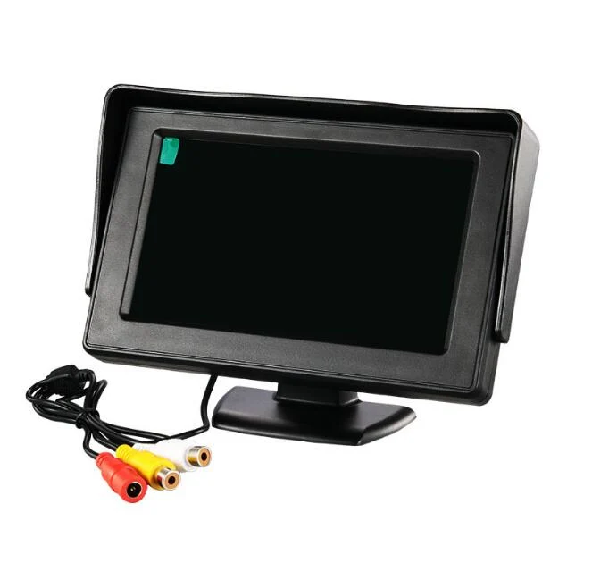 4.3 LCD -skærm + bakkamera 170 ° bilsete bagfra til Bil, Bus, Vogn