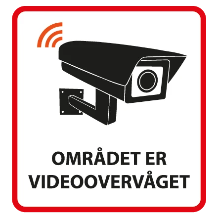 Området er videoovervåget